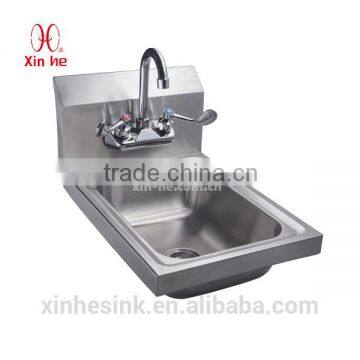 Stainless Steel Indoor or Outdoor Wall Hung Wash Basin & Bar Basin