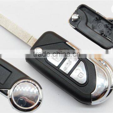 New Style citroen car remote 3 button flip blank llave citroen ds3 remote key