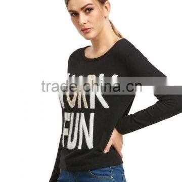 Fashion Big Letter Women Knit Sweater Wholesale China Supplier's Choice photo-2