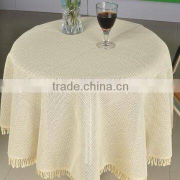 PVC anti-slip decorative table cover,beige vinyl tablecloth