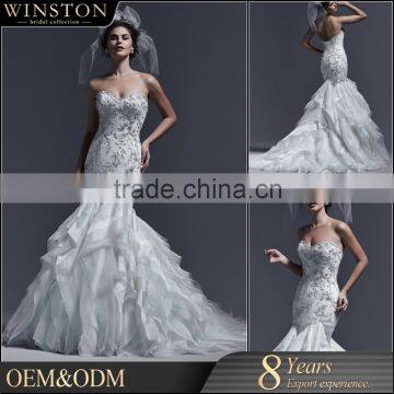 New Fashionable Special Design 2016 fashion wedding dress in guangzhou