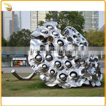 Outdoor Modern Stainless Steel Global Sculpture for Decoration photo-2