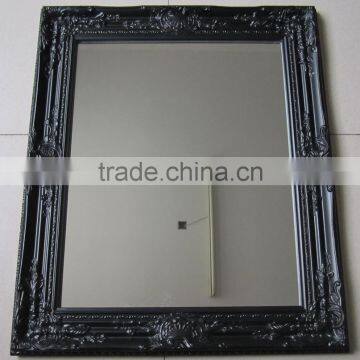 783570 Romantic Wooden Wall Mirror Black 40x50