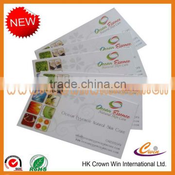 Advertising paper card for product