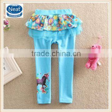 2-6y (f5505) Wholesale child legging pants baby girls pants legging with print kids leggings