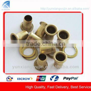 YX-13 round straight barrel brass eyelets for decoration