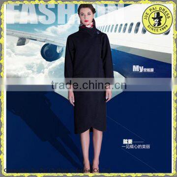 Custom Airline Winter Coat Uniform Airline Pilot Uniform