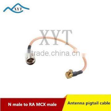 Factory Price N male to MCX male RA RG178/RG316 Coax cable Assembly