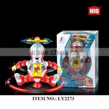 Plastic BO walking robot toys with music and light, educational toys for kids