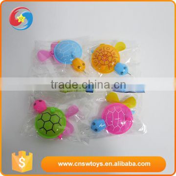 Flexible tortoise shape plastic mini kids fan toy