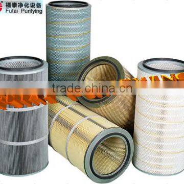 Polyester fiber dust collector filter cartridge