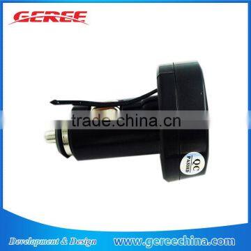 Red Digital Car Voltmeter 12V 24V Cigarette Lighter Voltmeter Thermometer photo-3