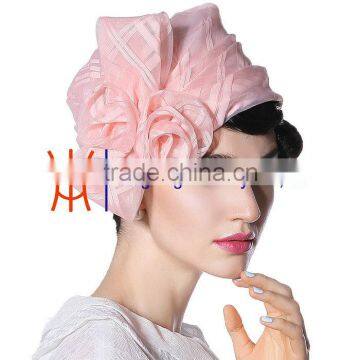 2015 Spring Summer Ladies Fashion Hats New Arrival Wholesale Organza Bonnet