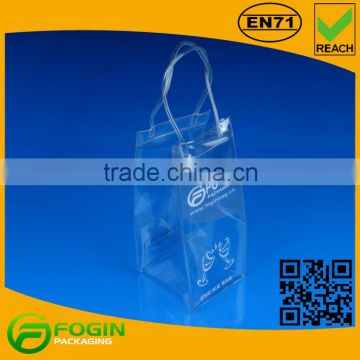 pvc wine cooler plastic ice bag