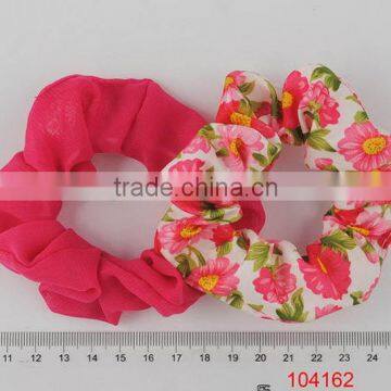 2015 New Arrival excellent quality elastic scrunch with big flower