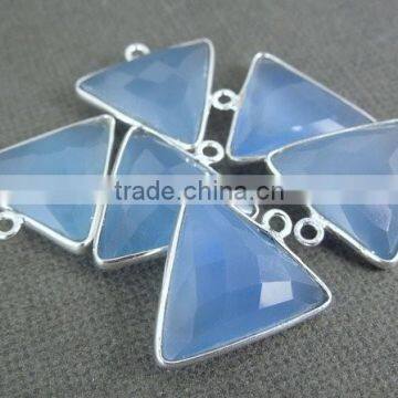 Blue Chalcedony Gemstone Pendant