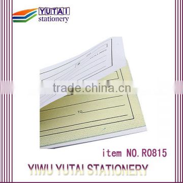 carbonless 2 parts receipt sample bills invoice