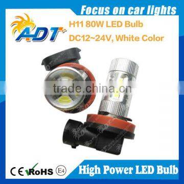 Super white 80W Sel chip H11 LED projector bulb for MAZDA 3 2014 foglights