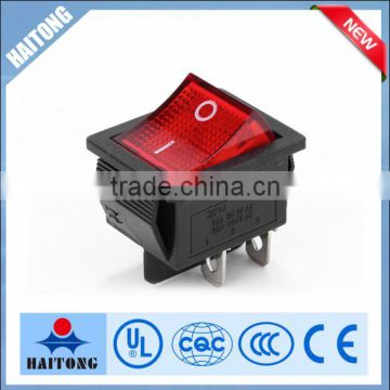 2016 250V 4pin rocker switch with red light switch hot selling electric switch