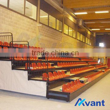 telescopic platform seating,retractable chair,arena retractable bleacher