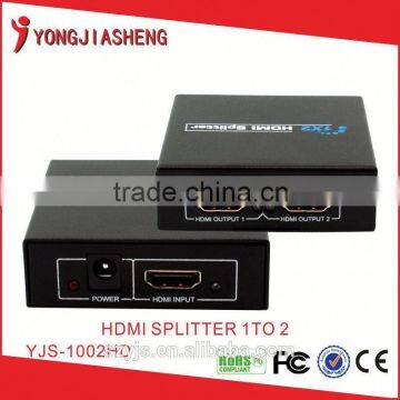 mini HDMI 2ports 1x2 splitter 1080p 225mhz 3D HDCP HDTV