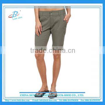 Women khaki comfortable casual shorts