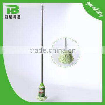 Colorful green and white home furnishing mop with Superfine fiber