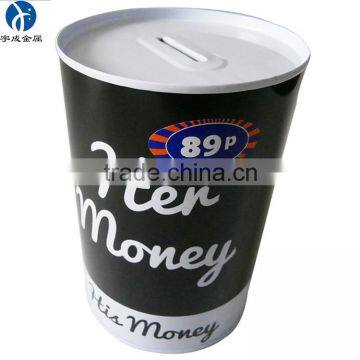 metal coin box piggy bank