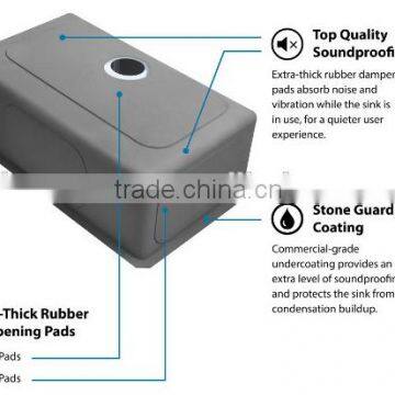 Kitchen Sinks China Customized Undermount Single Bowl Handmade Kitchen Sink Wash Sink photo-3