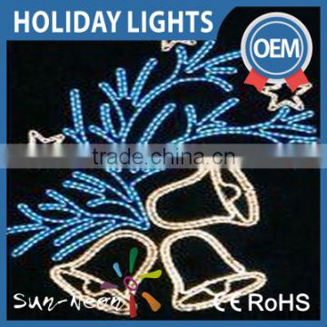 2015 New Design 2d Led Christmas Decor Led Rope Light Motif