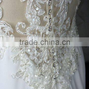 (MY20151223B) MARRY YOU China Custom Made Chiffon Lace Wedding Dress 2016 photo-6