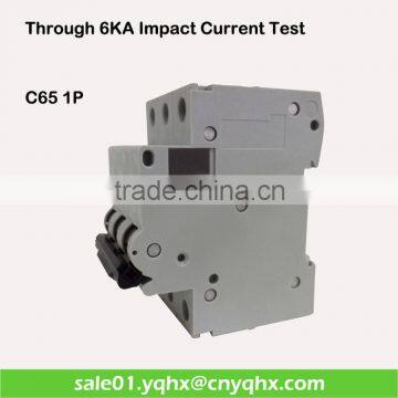 230V/400V single phase motor protection C65 1p-4p 6 amp circuit breaker