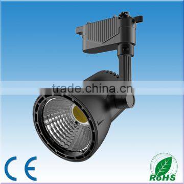 Clothing Store Led Cob Track Light 30W Spotlighting Black Housing 3 Wires 110V Guangzhou Factory CE and SAA photo-3
