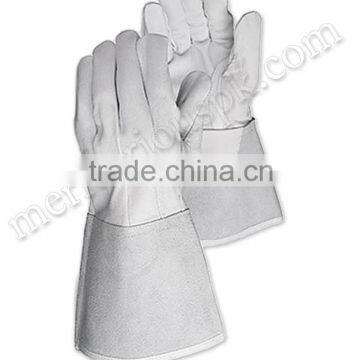 White Leather Welding Gloves