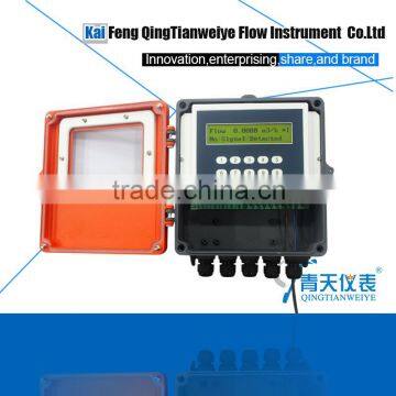 Wall mounted flow meters clamp-on