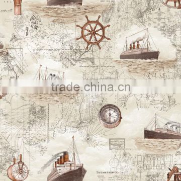 C10701 pirate wheel sea japanese wallpaper