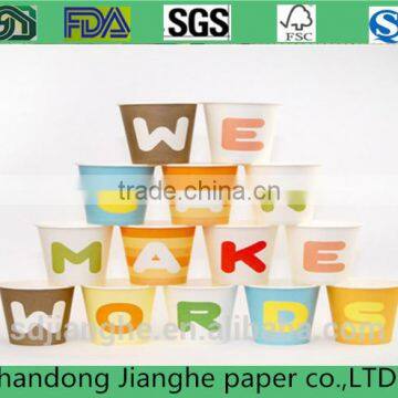 disposable paper cup with handle
