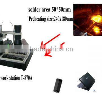 soldering station,laptop motherboard repair machine,bga rework station,bga irda welder,bga reballing kit,tools,taian,t870A