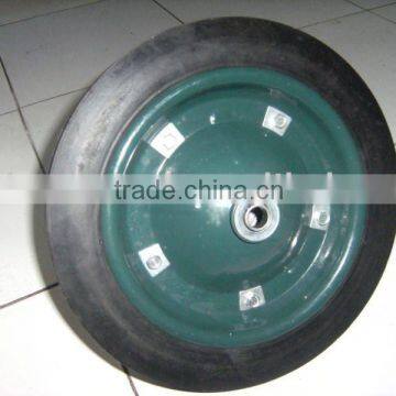 wheelbarrow solid rubber wheel 13"x3"