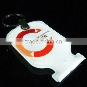 Good quality LED PVC personalized keyring