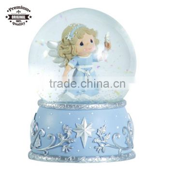 custom resin sweet angel snow globe for kids gifts