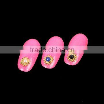2016 Most Popular Beauty Japan Style Colorful Alloy Charms Gold Jewerly Designs Metal Nail Art Decoration photo-5
