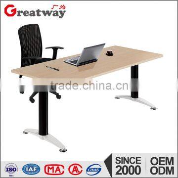 Downview computer desk with steel metal leg