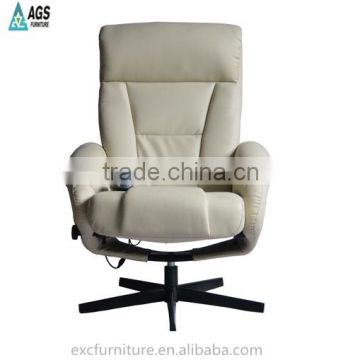 Hot sale modern novel electric massage leisure recliner chair with footrest AGS-9015