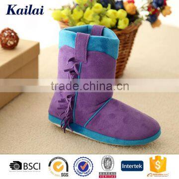 Fashionable purple flat women shoes