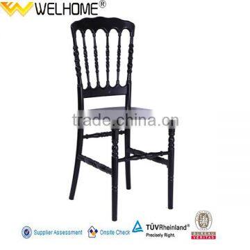 Black Resin Napoleon chair for wedding,hotel restaurant