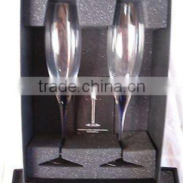 2 gift pack Crystal Champagne Flutes high quality