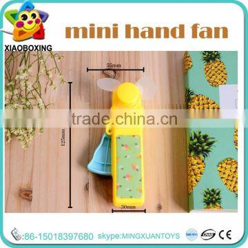 Logo custom print cheap plastic promotional small hand held fan toys for sale