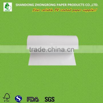 greaseproof pe coated paper for food packaging