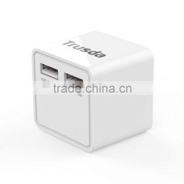 Accessories Phone 2016 3.4A AC Adapter USB Wall charger with 2 port USB Charger OEM/ODM are available